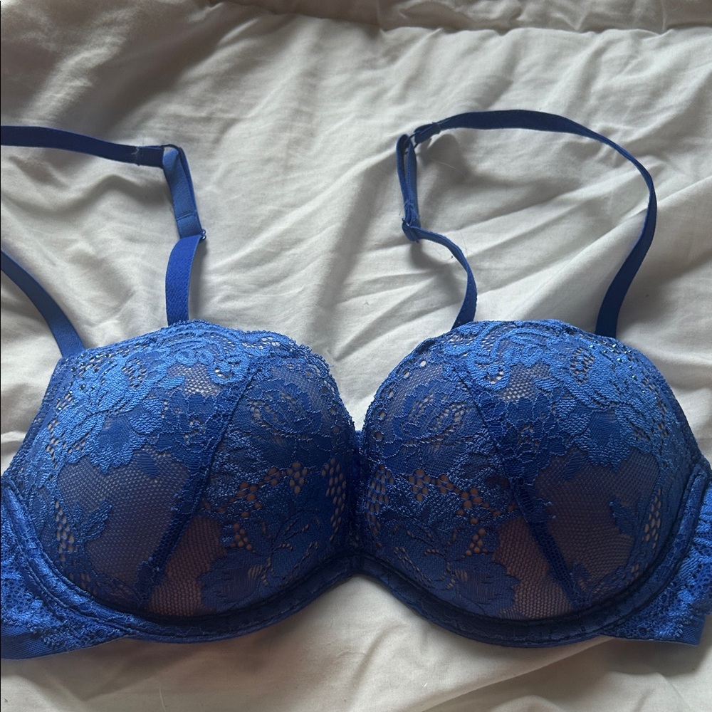 La SENZA Vibrant Blue Lace Bra